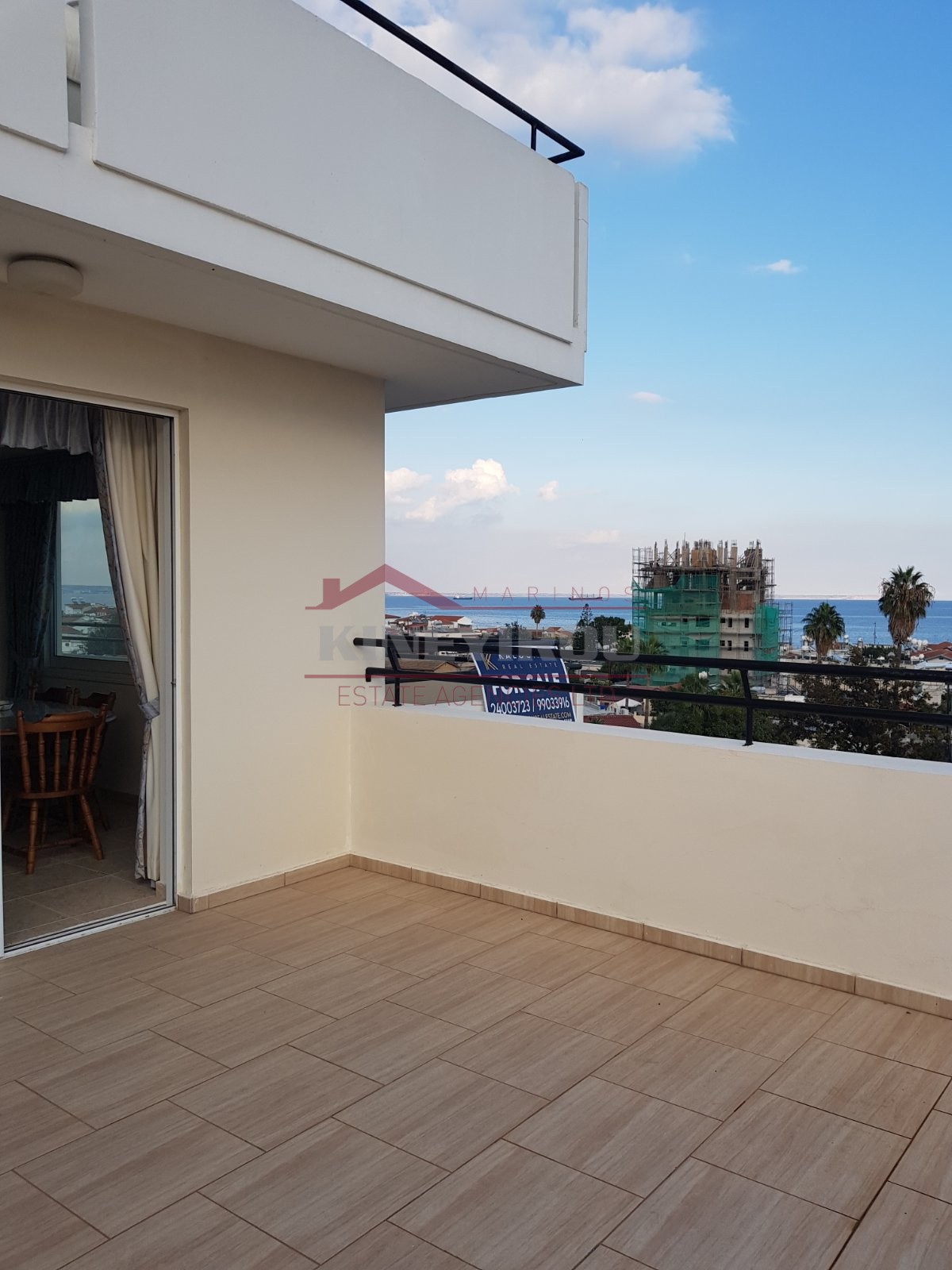 Three Bedroom, Penthouse Apartment with Sea view in Makenzy, Larnaca.