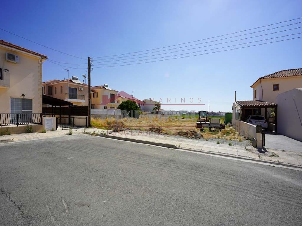 Residential plot in an attractive and quiet location in Oroklini Community in Larnaca District.