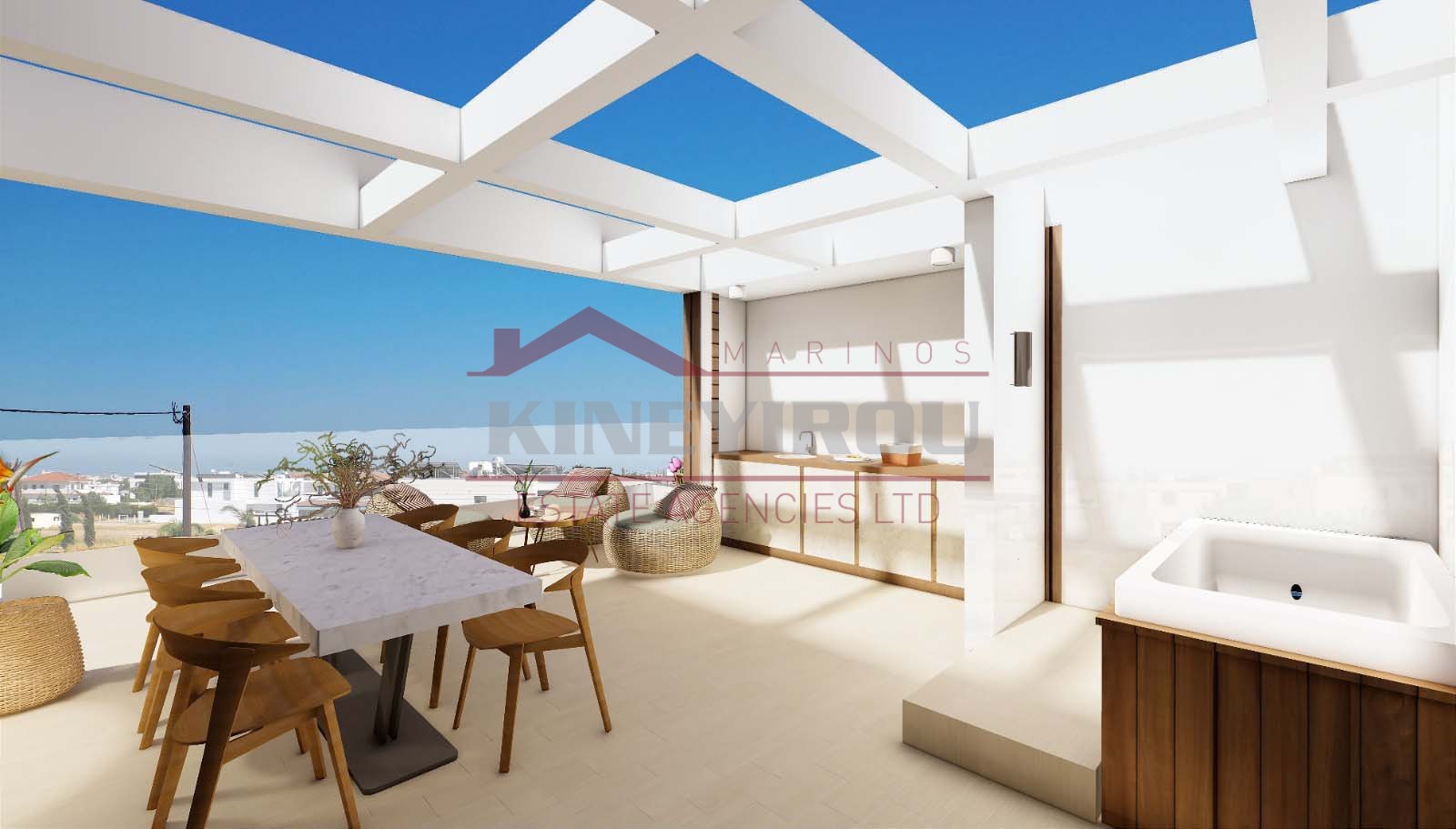 two bedroom apartment in Aradippou, in larnaca