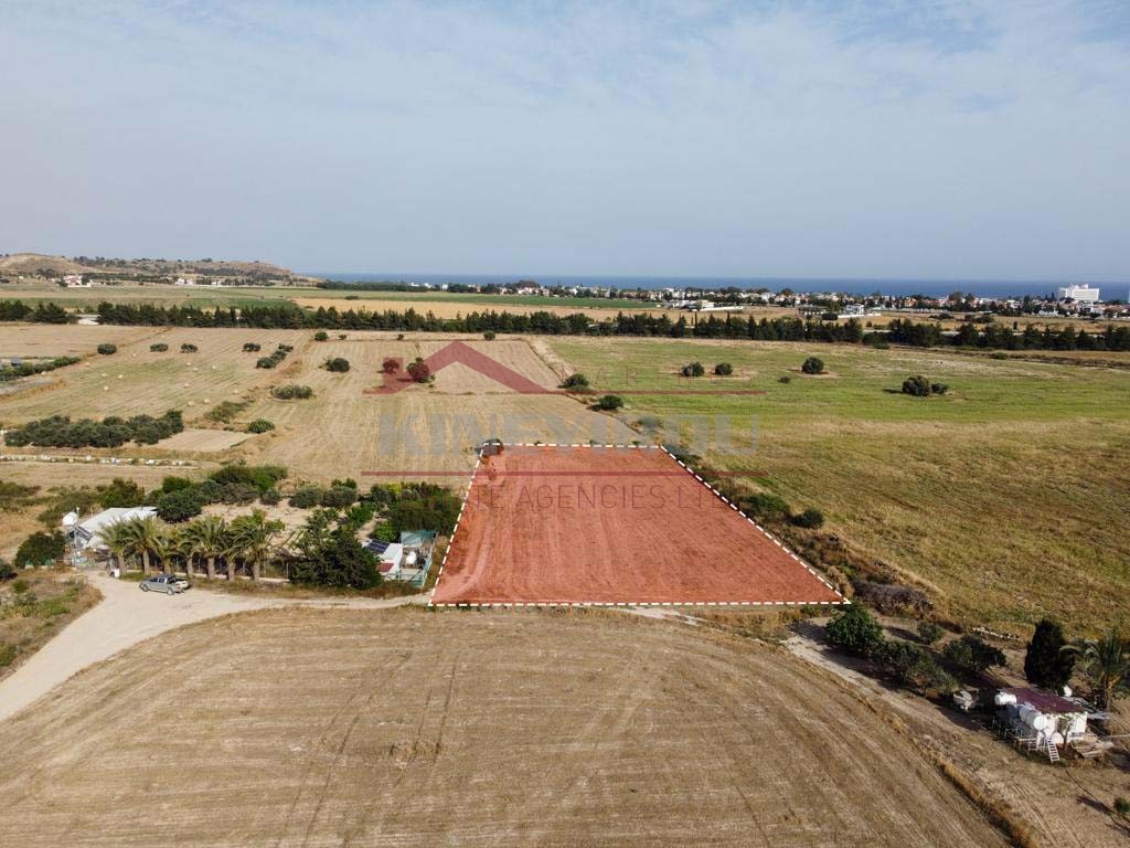Residential field in Pyla village in Larnaca District.